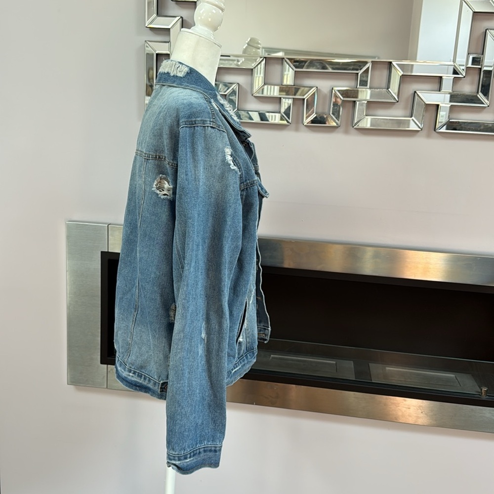 Ci Sono Denim Jacket size L - Picture 2 of 6